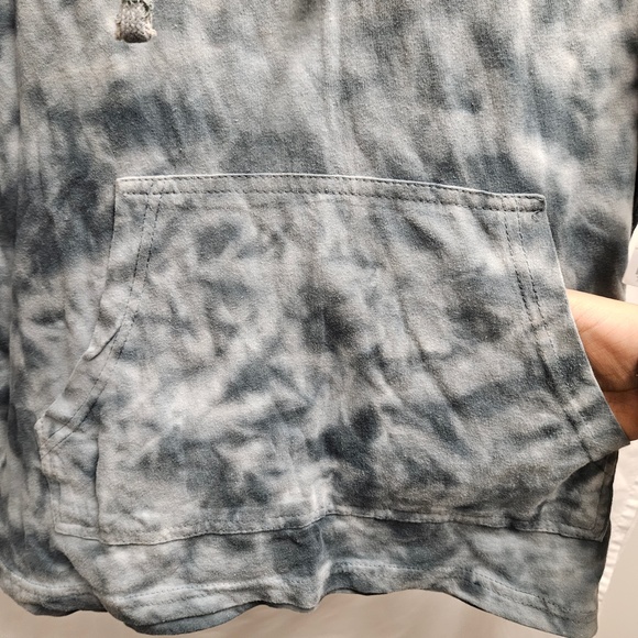 3for$25 Isaac Designs tie dye tye dye black grey white t-shirt hoodie shirt NWT - Picture 8 of 11